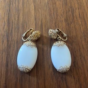 Womens vintage clip on earrings